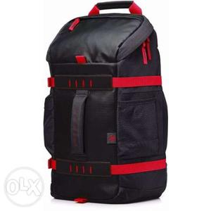 Brand new one hp red laptop backpack with bill