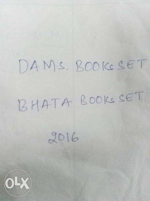 Dr Bhatia& dams CRP books new contion  no