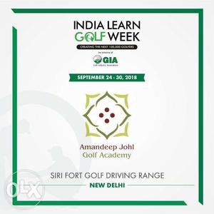 Free Equipment - Learn Golf in Delhi - India Learn Golf Week