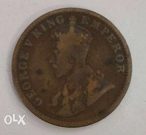 George V King Emperor coin Quarter Aana