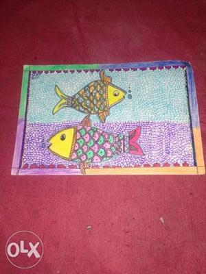 Handmade madhubani art