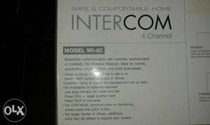Home use intercom 4 channel two piece box