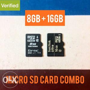 Micro SD cards COMBO (8gb+16gb)