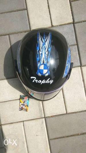 New Black And Blue Trophy Full-face Helmet