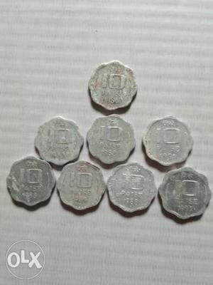 Old coins 10 paise
