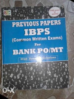 Previous Papers IBPS Bank PO/MT Book