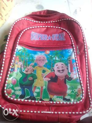 Red, Green, And Yellow Super Star Backpack