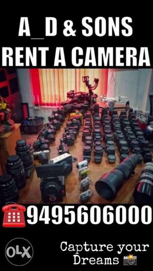 Rent a Camera - Canon Nikon Sony Gopro Helicam