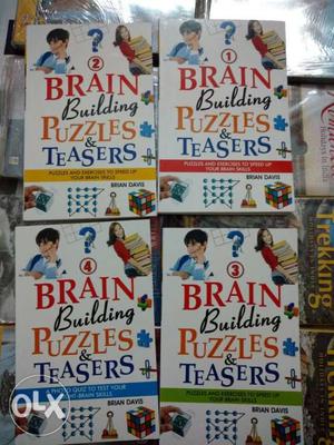 Set of 4 new brain puzzles books, MRP 380, after