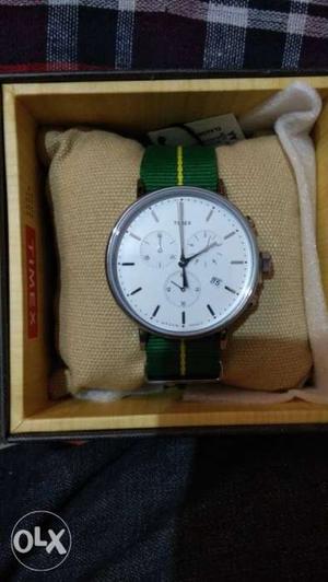 Timex chronograph watch.