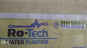 Water purifier new with warranty 3 months RS 