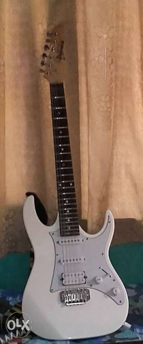 White And Gray ibanaz guitar