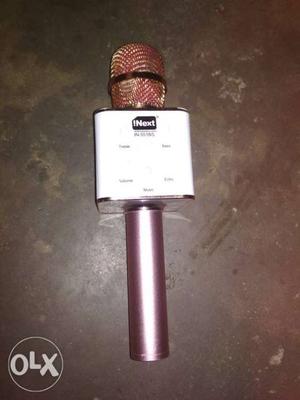 White And Maroon INext Wireless Microphone