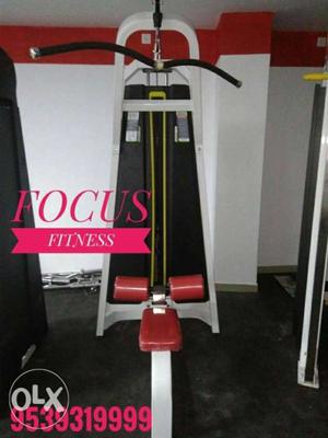 White And Red Exercise Machine