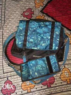 Wildcraft#wallet#messenger bag#less used#new in