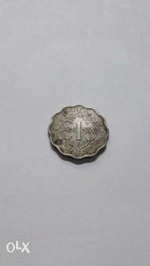  one anna of George Vi King Emperor in very