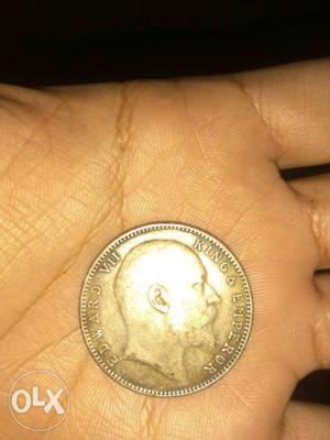 1 rupee indian coin, year 