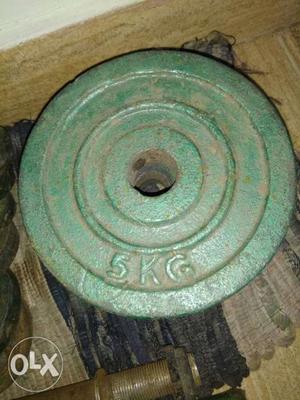 35 kg weight plates with rod's urgent sales