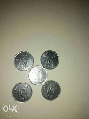 5 coins of 10 Pasie 