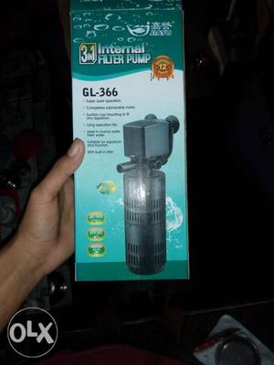 Aquarium filter with pipe 1 day used only new