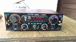 Black Alpine Stereo Receiver