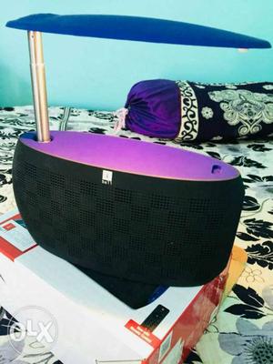 Black And Purple Portable Speaker