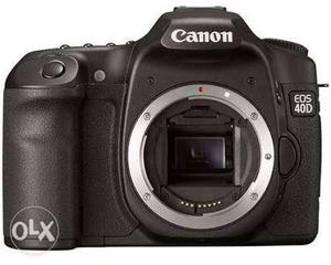 Black Canon EOS 40D DSLR Camera