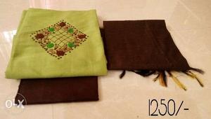 Brown And Green Textiles With Text Overlay