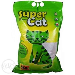Cat litter sand 5 kg, only 1 scoop used