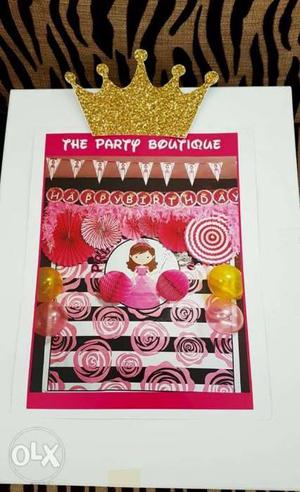 Do it yourself Partybox for princess Theme with