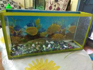 Fish tank in good condition with marbel stones
