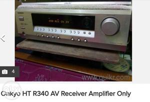 Gray Onkyo HT R340 AV Receiver Amplifier Screenshot