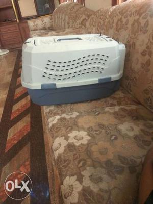 Grey and blue Pet Carrier