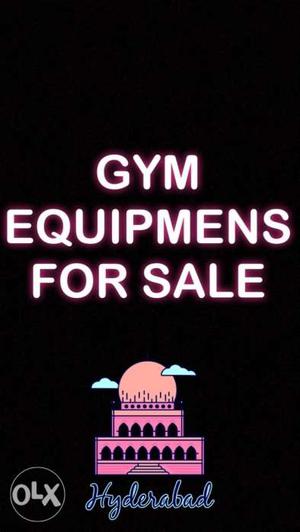 Gym Equipments For Sale Text