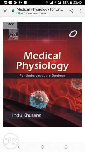 Indu khurana for physiology new in very good