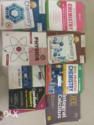 JEE and engineering entrance exam preparation books.