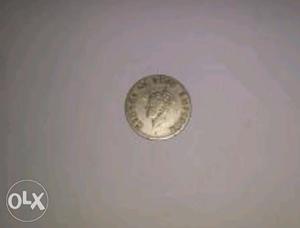 King george quarter rupee coin