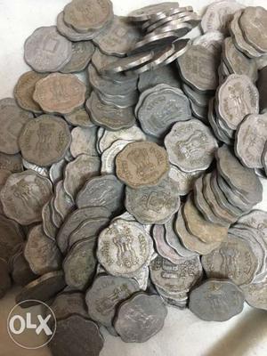Lot of 100coins of 10paise mix years