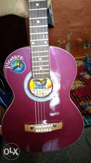 Purple Pleusure Dreadnought Acoustic Guitar