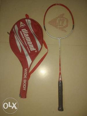 Red Diamond Badminton Racket With Case