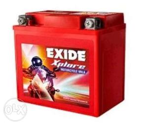 Red Exide Automotive Battery
