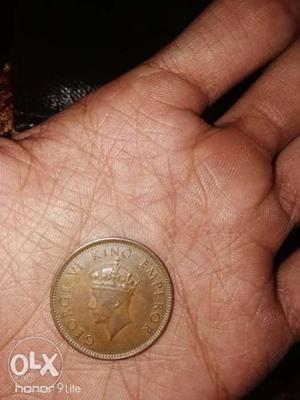 Round British Indian Coin