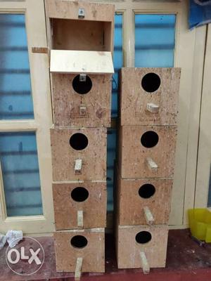Rs.100 each. Brooding Boxes for Birds. 6x6 Inches. Solid