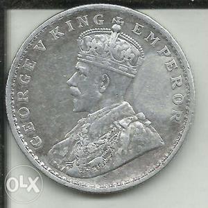 Silver Coin Of Rs.1.00 Of George V King Of 