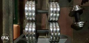 Stainless steel gym dumbbells less used in awesome