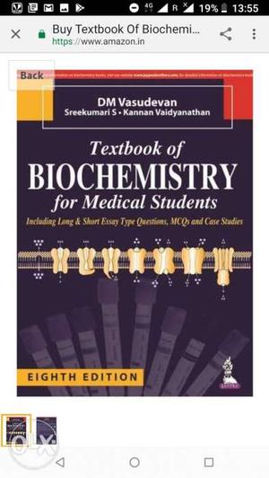 Vasudevan for biochemistry mbbs 1st year