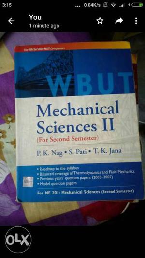 WBUT Mechanical Sciences II For 2nd Semester Book Screenshot
