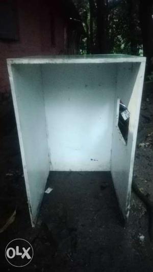 White Metal Storage Container
