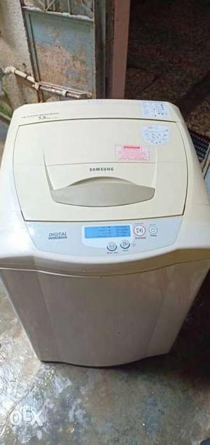 White Samsung Top-load Clothes Washer