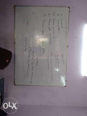 Whiteboard With Gray Frame